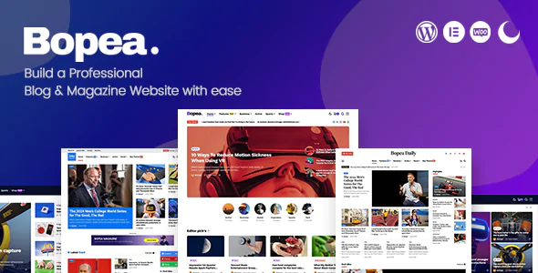 Bopea - Newspaper & Magazine WordPress Theme